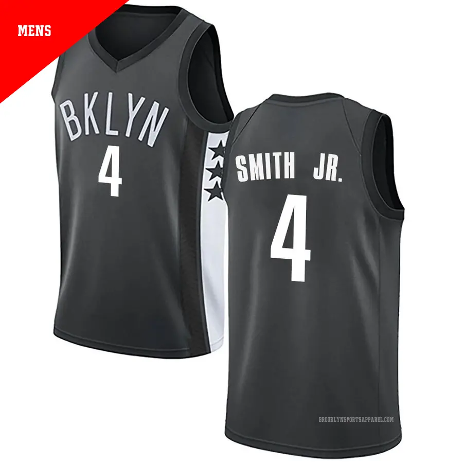 ＃4 Men's Dennis Smith Jr. Brooklyn Nets Gray Swingman JerseyStatement Edition
