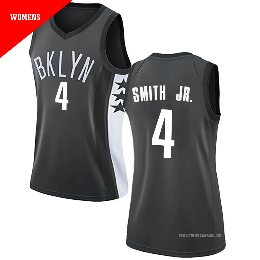 ＃4 Women's Dennis Smith Jr. Brooklyn Nets Gray Swingman JerseyStatement Edition