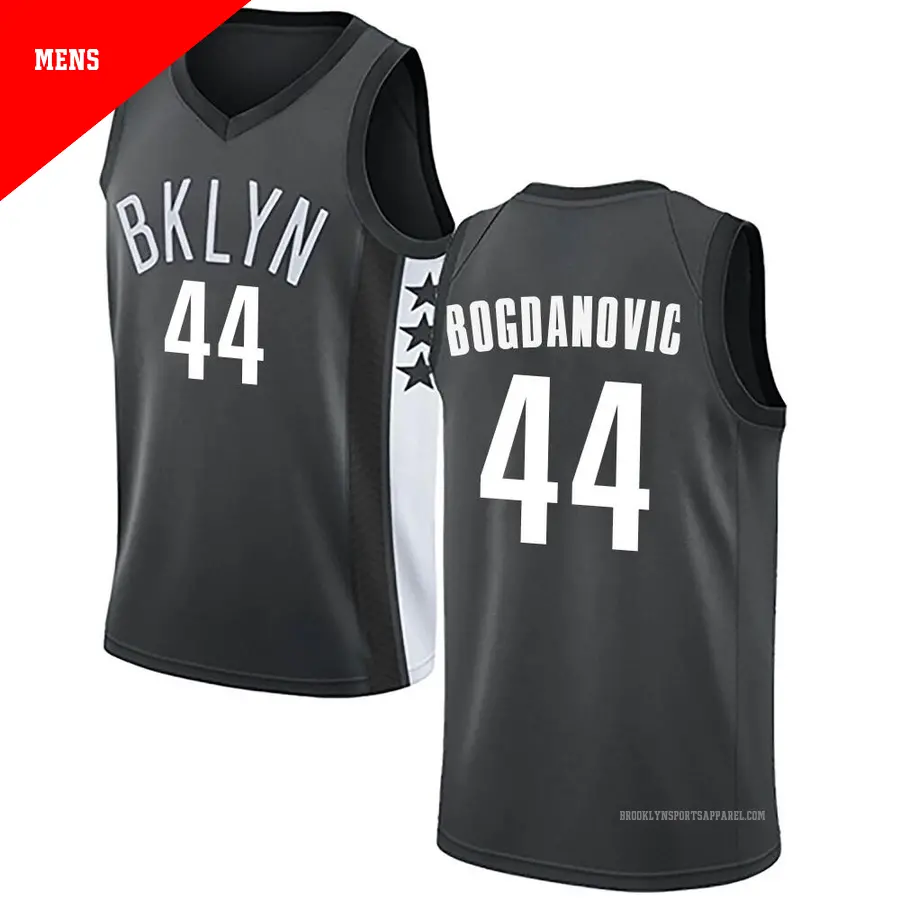 ＃44 Men's Bojan Bogdanovic Brooklyn Nets Gray Swingman JerseyStatement Edition